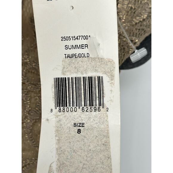 Lauren Ralph Lauren New! Knee Length Mini Dress Gold Lace Formal Cocktail Size 8 - Picture 4 of 12